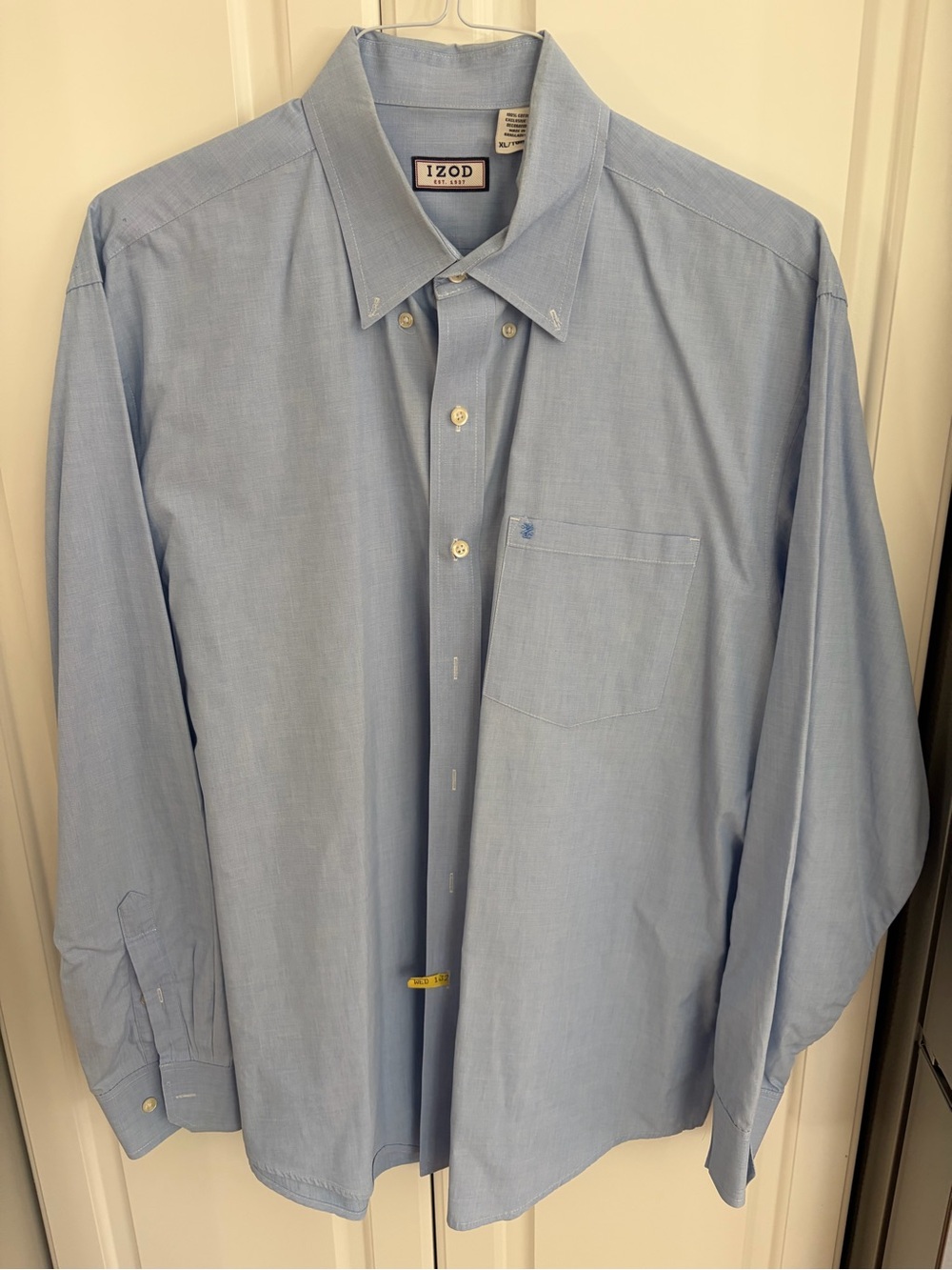 Izod Light Blue Men's Button-Down Dress Shirt